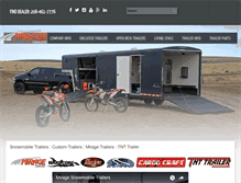 Tablet Screenshot of miragetrailers.com